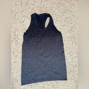 Athleta Workout Tank Top - Navy and Gray